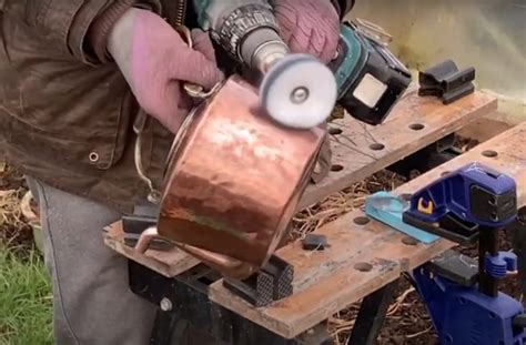 polishing copper around house